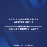 【昭和電工マテリアルズ様】プロジェクトの進捗状況を視覚化して納期遵守率を大幅アップ